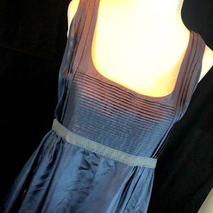 BRIDGERTON STYLE GREY SILK NWT EMPIRE STYLE NOA NOA DRESS MEDIUM